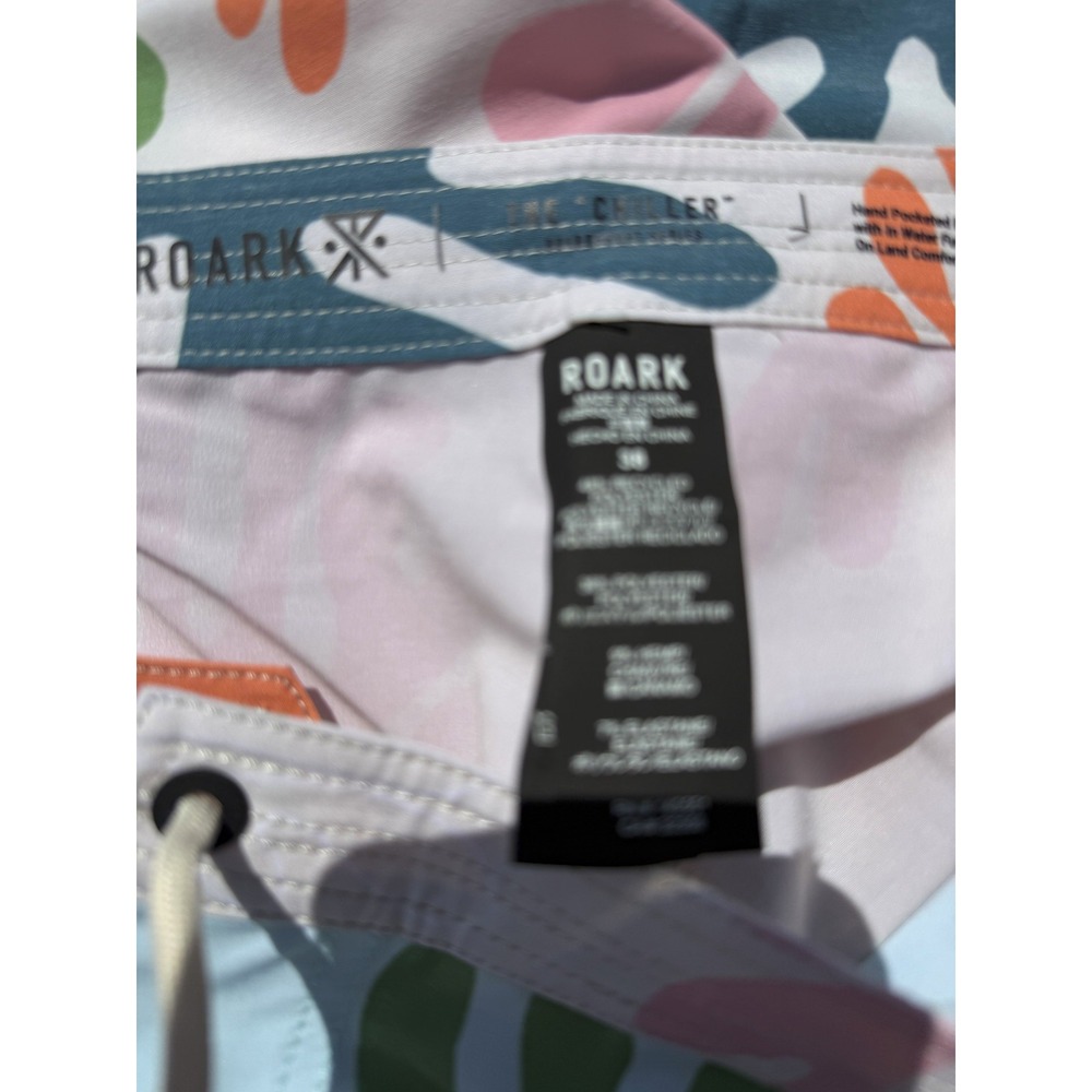 ROARK Chiller 17" Light Blue Board Shorts Swim Trunks - Men's Size 38‎ - NWT - Picture 3 of 7